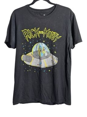 Rick and Morty Black Graphic Short Sleeve Tee